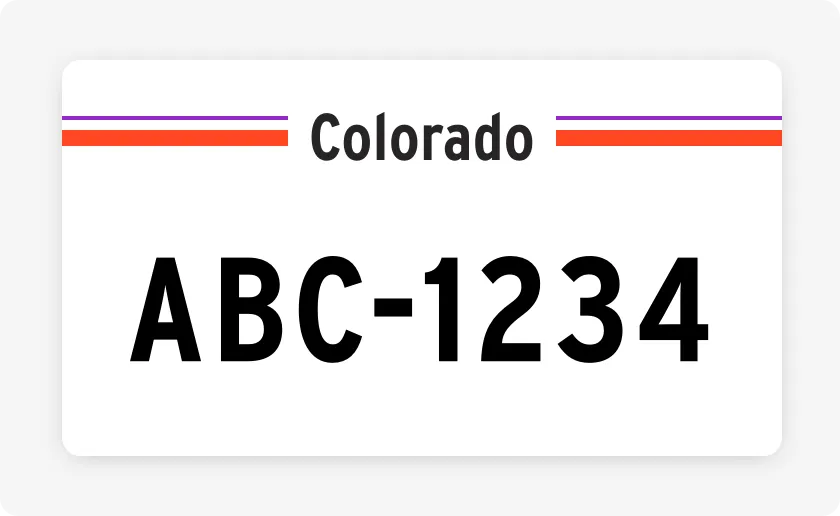 license plate lookup Colorado